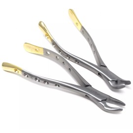 A2Z Scilab 2 Pcs Dental Extraction Forceps 150 & 151 Upper Lower Molars Incisors Instrument