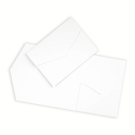 Papermane Pocketfold card B6/C6, wedding invitation, blank kraft paper, natural cardboard