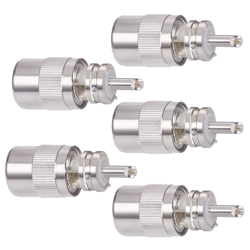 TUOLNK PL-259 Crimp Connector UHF Plug Adapter for RG58 RG400