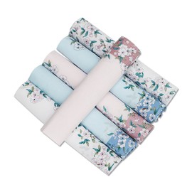 ECSEO Women's Handkerchief Japanese Cherry Pattern Printed 3 Piece Set Cotton Cotton 100 Floral 43 X/43 cm – 3 Pieces, 6 Pieces, 9 Pieces -