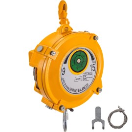 20-33lbs Retractable Tool Holder 1.5m Length Industrial Spring Balancer Hook Wire Rope Adjustable Used Industrial MachineryCapacity Range: 9-15 kg