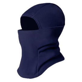 TRIWONDER Kids Balaclava Winter Hat Neck Warmer Ski Balaclava Warm Fleece Hat Face Cover Cap for Snowboarding Skiing Hiking Cycling (UK, Alpha, One Size, Navy Blue)