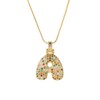 Grdsaw Bubble Gold Initial Necklace for Women Bubble Letters Colorful