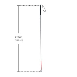 VISIONU Aluminum Mobility Folding White Cane for Vision Impaired and Blind Pe...