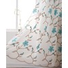 Petrichor Embroidery Sheer Curtain 2 Panels Set - Luxury Window