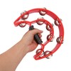 IHDYPPEW 6 Pack Double Row Tambourine – 9.06 inch Professional
