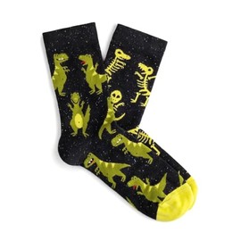 Dodo socks - Colourful Sneaker Funny Socks Made of Cotton, Funny Cool Crazy Designs with Motif, Unisex for Men and Women, Friends Birthday Gift, dino, 42 - 43