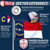 Anley Rip-Proof Double Sided 3-Ply North Carolina State Flag -