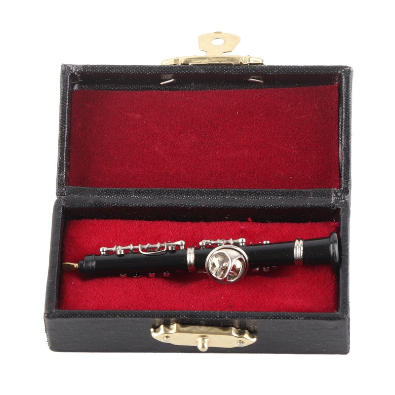 Oboe Brooch Pin Fashion Elegant Simulation Metal Musical Instrument Brooch