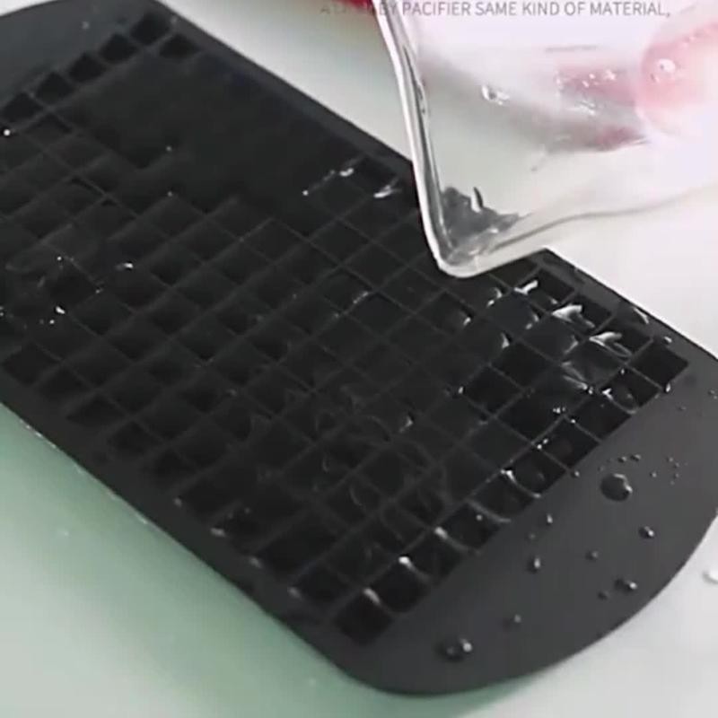 Ice Cube Tray, 160-grid Silicone Fruit Ice Cube Maker, DIY