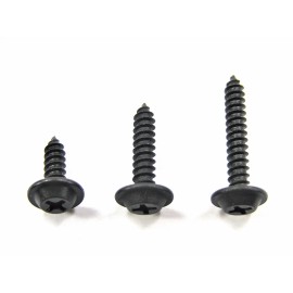 SFS Ford Interior Trim Screws- #8 x 1/2" to 1" Long Flat Top- 75pcs (25ea)- #323