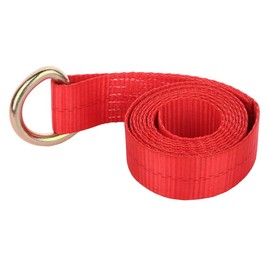 OCPTY Heavy Duty 4X 8' Lasso Straps Wrecker Car Hauler Tow Dolly Tire Wheel Tie Down Strap Red