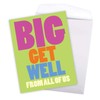 NobleWorks - Jumbo Get Well Greeting Card (8.5 x 11