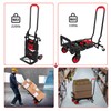 Folding Hand Truck, Portable Dolly Cart with Rubber Wheels and