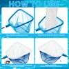 2Pcs Ultra Fine Mesh Net Bag for Pool Skimmer Net