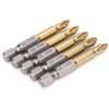 5pcs 50mm PH2 Cross Head Screwdriver Drill Bits Set Anti-skid