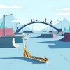 Seadiquiet Golden Mini Finger Scooter Two Wheel Scooter Finger Scooters