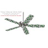 Locknodes 04 Green - Ceiling Fan Skin Kit fits most