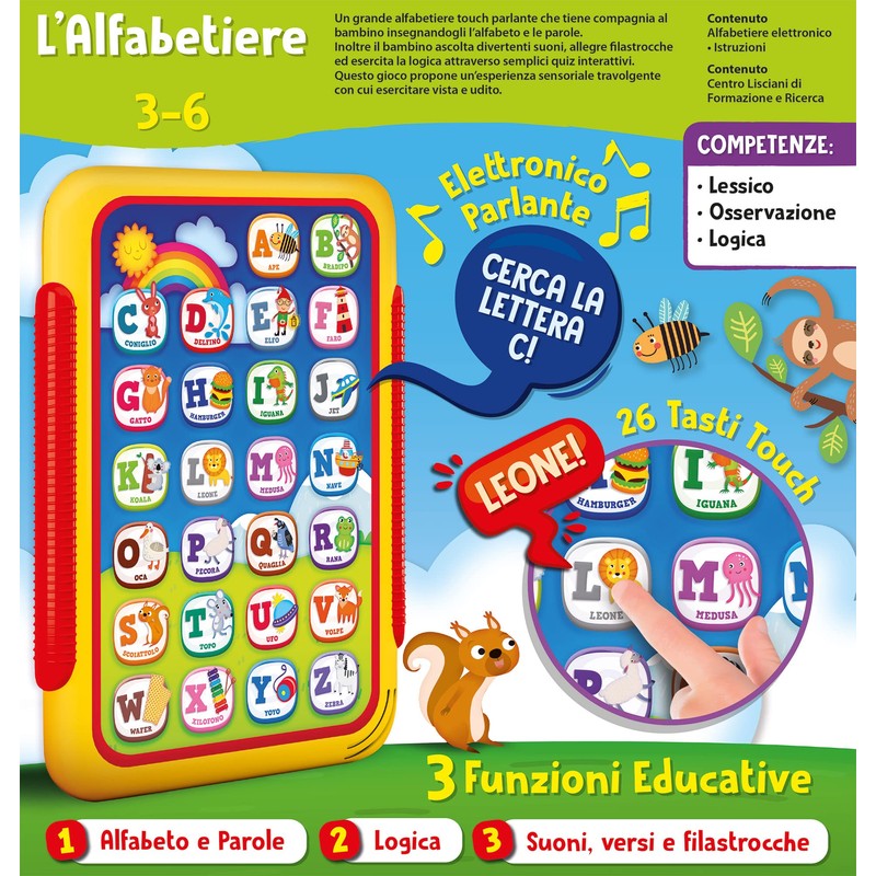 Liscianigiochi 100415 Lisciani Giochi Carotina Alpha Animals