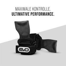 EVO SPORTS FUEL Zughilfen Krafttraining & Crossfit | Lifting Straps für Frauen & Männer | Griffhilfen Kraftsport & Gym Zubehör | Ideal für sicheres Gewichtheben & mehr Griffkraft beim Training (S)