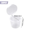 1oz Small containers with Lids, 25ml Small Sauce Pots Plastic