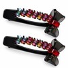 2 Pack Acetate Duckbill Hair Clips, Rhinestone Bow Barrettes for