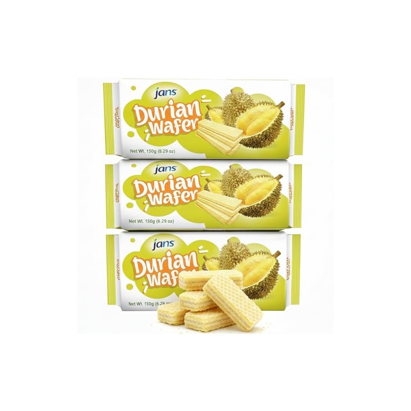 Jans Durian Wafers (5.3 oz - Pack of 3)