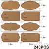 Natural Brown Kraft to and from Gift Tag Stickers 1.2"X2.4",
