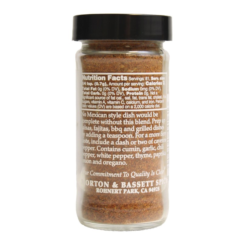 Morton & Bassett Mexican Blend, 2 oz – Non-GMO, Salt-Free,