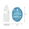 Big Dot of Happiness Confirmation Blue Elegant Cross - Shaped