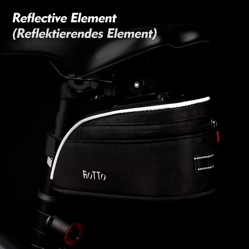 ROTTO Bicycle Saddle Bag with Quick Release for Road Bike