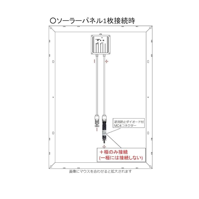 RYOKUJP MC4 Compatible Backflow Prevention Diode, Current 20A, Rated Voltage: