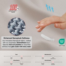 LYMA Bedding Pillow Cases 2 Pack, Ultra Soft Breathable Oxford Cover, OEKO-TEX Certified, Nanoplush Double Brushed Quick Dry Pillowcases, Envelope Closure Wrinkle Fade Resistant 50x75 CM, Beige