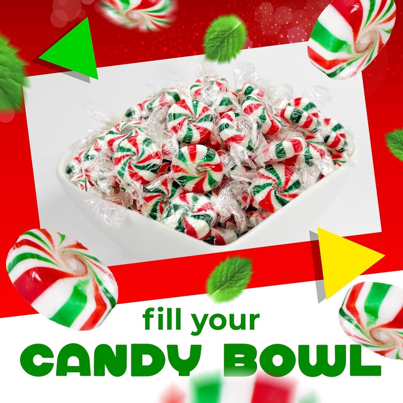 Peppermint Starlight Mints |1 Pound Bag - Approx. 75 Count