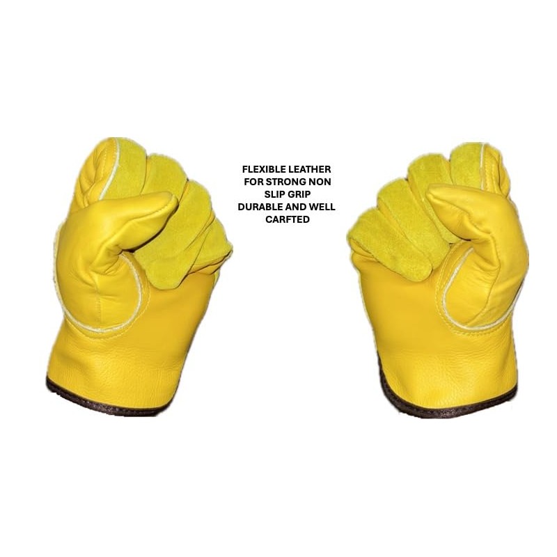 Heavy-Duty Protective Gloves with Secure Grip for Gardening, Yard Work,
