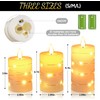 Da by Flameless Candles with String Lights, Battery Operated Candles