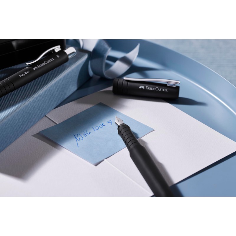 FABER-CASTELL 241050 Poly Pen Writing Set with Ballpoint Pen and