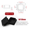 2 Inch Square Tubing End Cap Plug, 2"x2" Plastic Insert