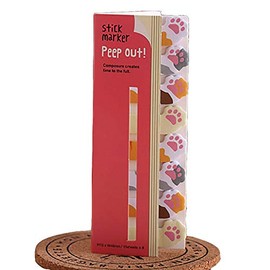 BE-TOOL Cute Animals Shape Stickers, 6pcs Stationary Set Stickers Cute Cat's paw Self-Stick Tab Note Pads Bookmark for Office School