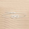 Silver Bracelet Women's Infinity Symbol Bracelet 925 Sterling Silver Zirconia