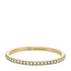 FOSSIL All Stacked Up JF046867106 Women's Ring Stainless Steel Gold-Coloured,