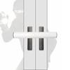 Patio Door Security Lock with Alarm, French Door Security Lock,Patio