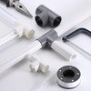 uxcell 1/2" PVC Tee, 3 Pcs 3 Way Elbow Connector