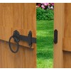 Black Ring Gate Latch, Garden Gate Latch, Door Catch, Gate