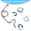 gtpartes Stainless Steel Fuel Door Pocket Spring Fit for 2007-2020