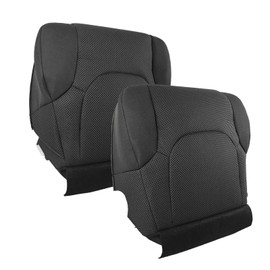 AUTOKAY Driver and Passenger Bottom Cloth Seat Cover for Nissan Frontier 2005-2019, Dark Gray