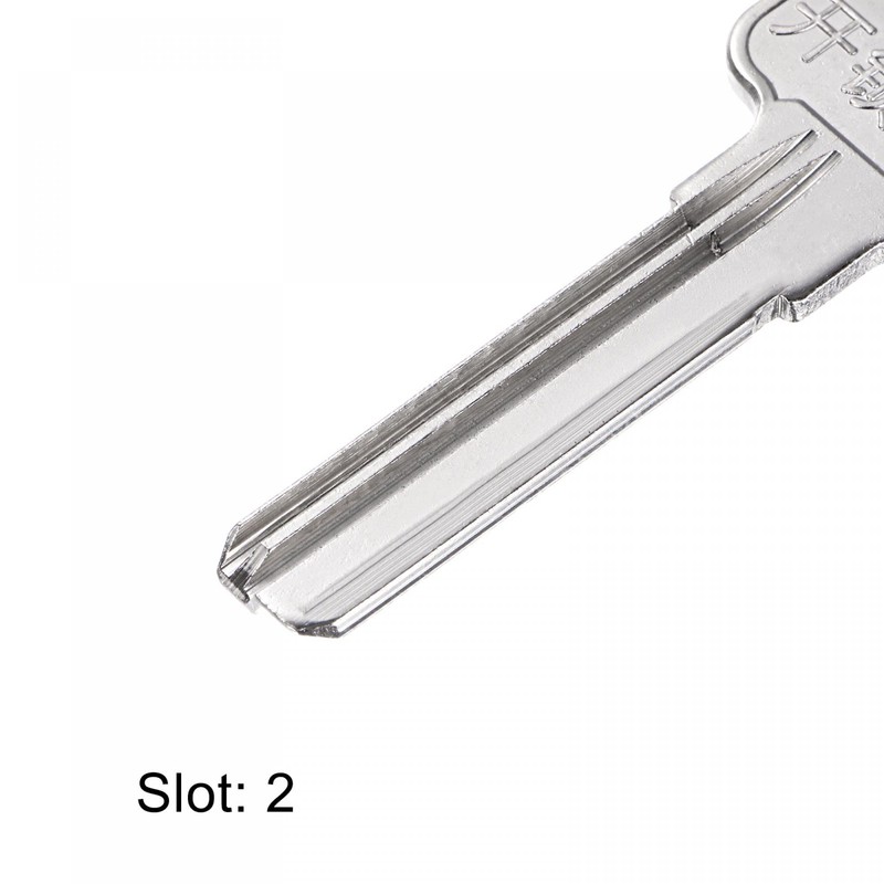 sourcing map Key Blanks 35 mm Length 2 Slots Brass