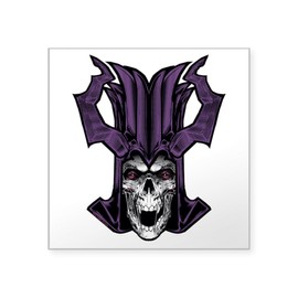 CafePress Dungeons and Dragons Acererak Square Bumper Sticker Car Decal