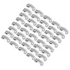 40pcs Wig Clip Set Stainless Steel DIY 9 Teeth Snap
