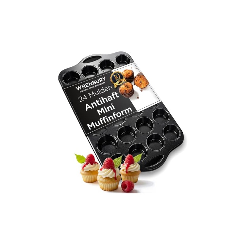 Wrenbury Mini Muffin Mould for 24 Mini Muffins - Non-Stick